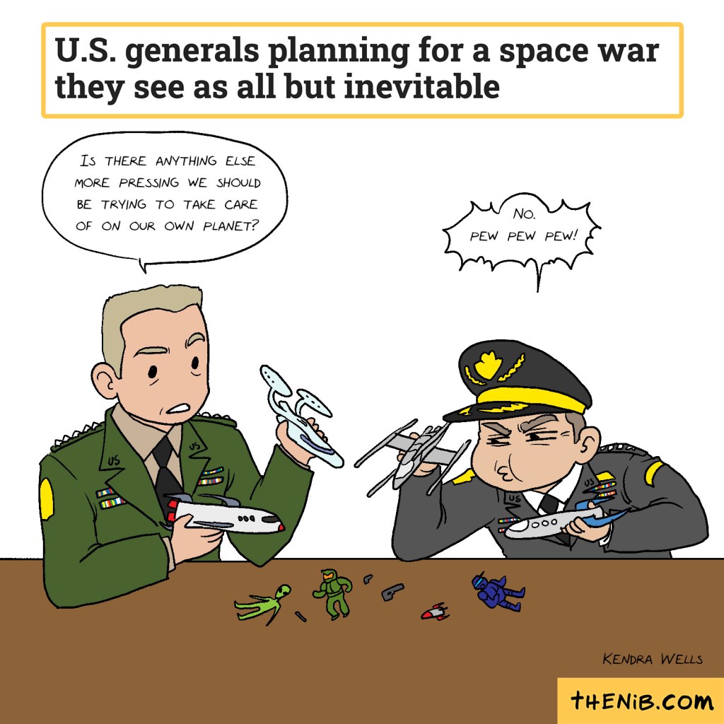 U.S. generals planning for a space war they see as all but